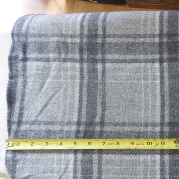 QUIRKY BOHO GOTH ROYAL STANDARD GRAY PLAID CHECK PONCHO TOP WITHOUT BELT O/S - Picture 8 of 11
